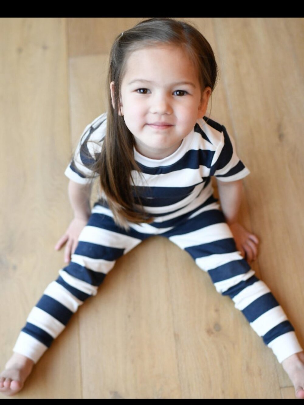 Peejamas Nighttime Potty Training Navy/White Stipes Size 6/7
